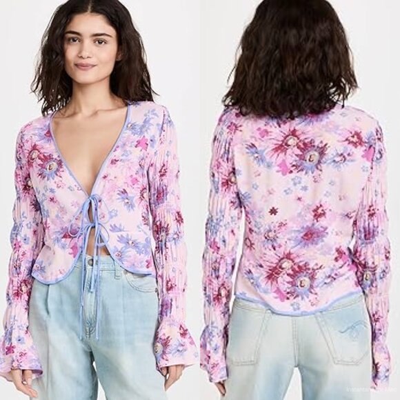 Free People Venice Printed Top - Picture 3 of 6